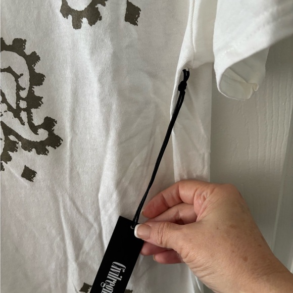 Civil Regime Men’s White T-Shirt with Paisley Print Size Medium BNWT - Picture 6 of 12